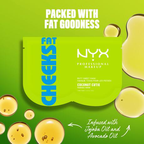 NYX Professional Makeup Fat Cheeks Butt Sheet Mask 1 Stuk