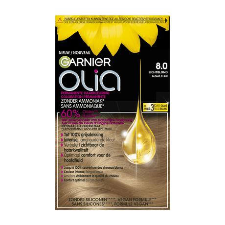 Garnier Olia Permanente Haarverf 8.0 Licht Blond