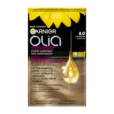 Garnier Olia Permanente Haarverf 8.0 Licht Blond