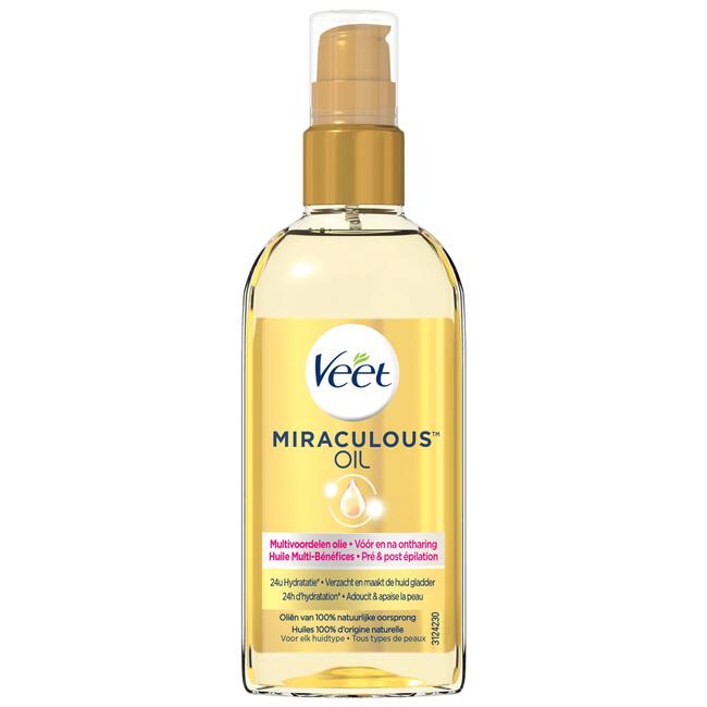 aardolie Won delen Veet Voedende Olie Voor & Na Ontharing Miraculous Arganolie 100 ML 100 ML |  Etos