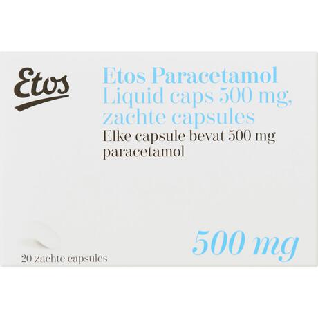 Etos Paracetamol 500 MG Liquid Caps 20