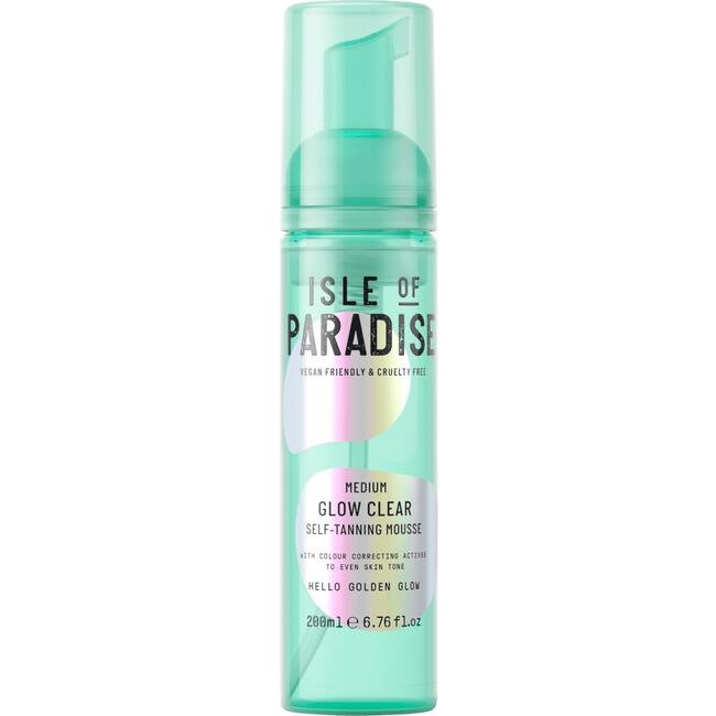 Isle Of Paradise Medium Glow Clear Self Tanning Mousse Medium 200