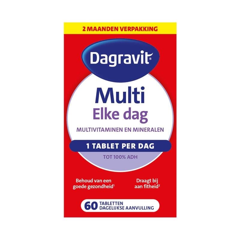 Dagravit Multivitaminen Elke Dag Tabletten 60 stuks