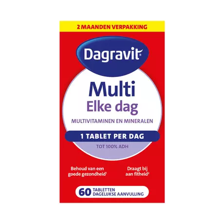 Dagravit Multivitaminen Elke Dag Tabletten 60 stuks