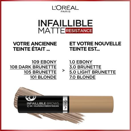 L'Oreal Paris Infaillible Brow Mascara 5.0 Light Brunette