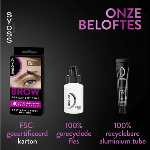 Syoss Browtint Wenkbrauw verf Lichtbruin