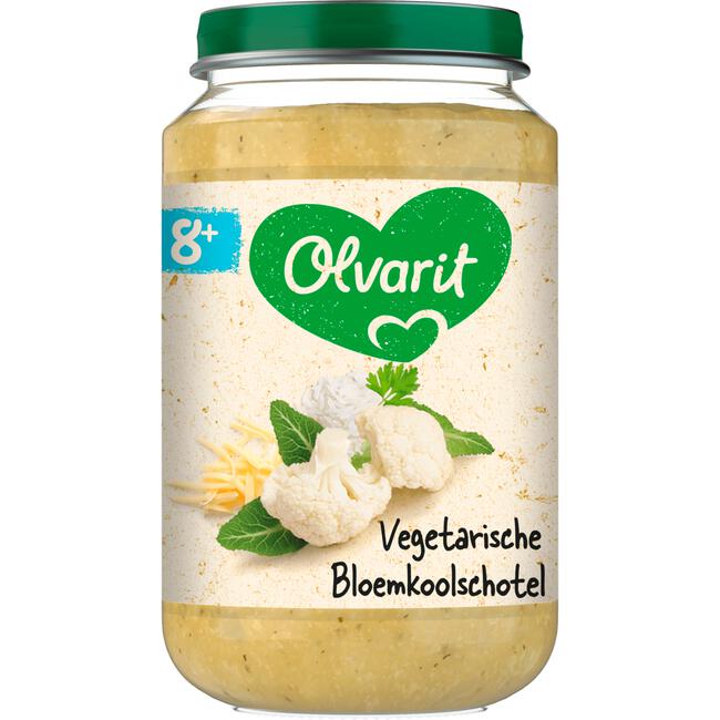 Olvarit Bloemkoolschotel Babyhapje 8+ maanden 200 GR