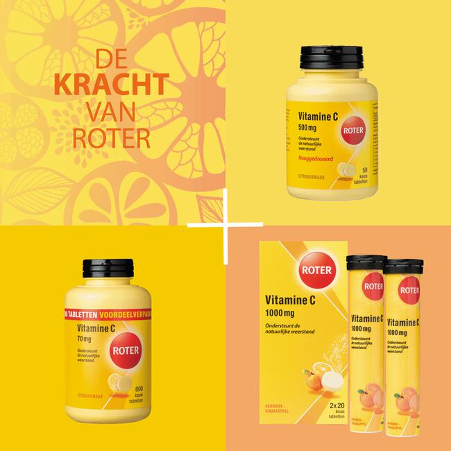Roter Vitamine C 500 mg Citroen 50 tabletten