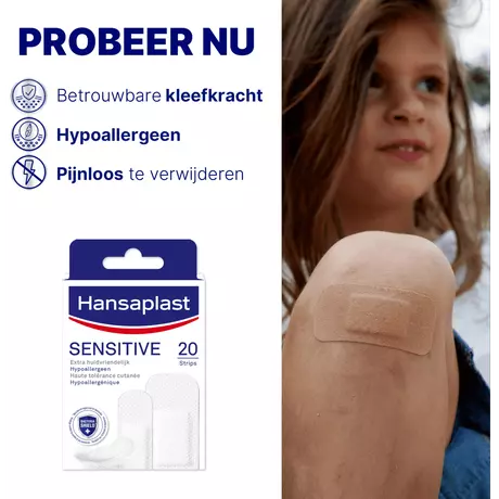Hansaplast Sensitive Pleisters 20 strips