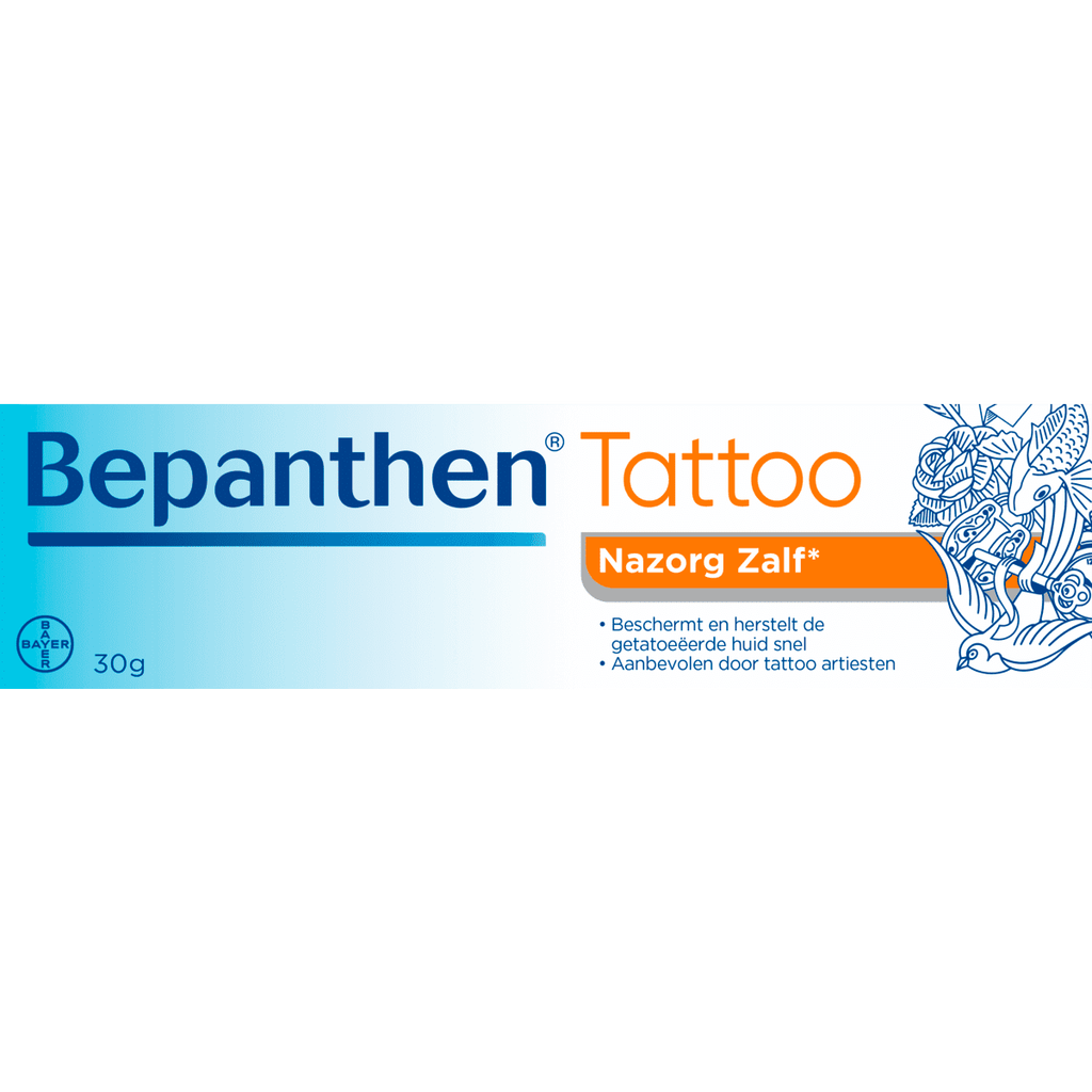 Bepanthen Tattoo Zalf voor verantwoorde van de getatoeëerde huid