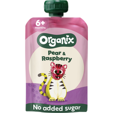 Organix Bio Knijpfruit Peer Framboos 6+ Maanden 100 gram