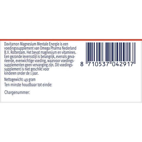 Davitamon Magnesium Mentale Energie 30ST