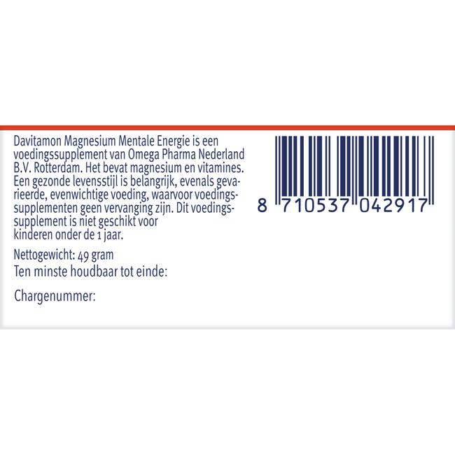 Davitamon Magnesium Mentale Energie 30ST
