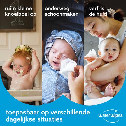 WaterWipes Billendoekjes Voordeeldoos 9 x 60 stuks