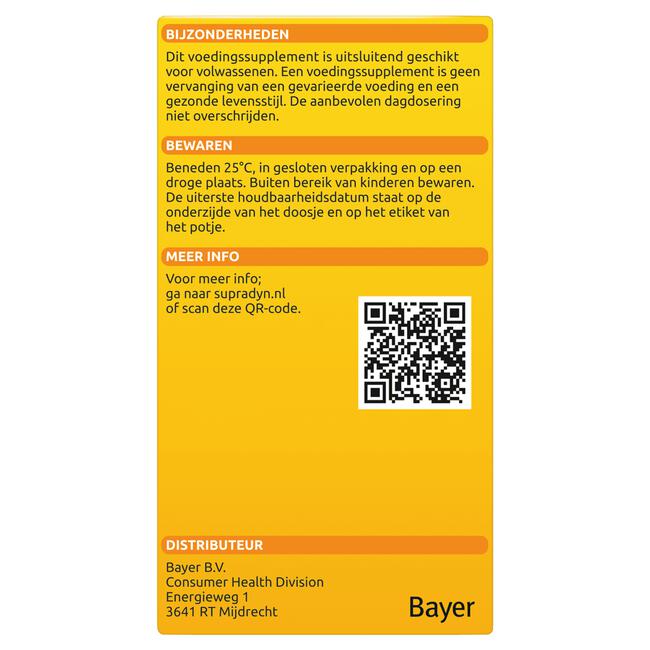 Supra D, vitamine d voor sterke botten en spieren 100 parelcapsules