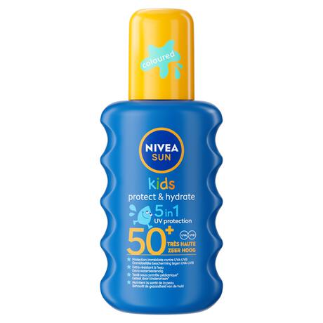 NIVEA SUN Kids Hydraterende Groen Gekleurde Zonnespray SPF50+ 200 ML