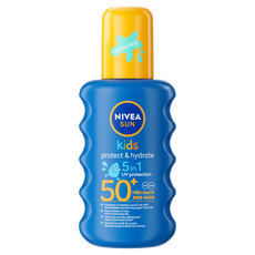 NIVEA SUN Kids Hydraterende Groen Gekleurde Zonnespray SPF50+ 200 ML
