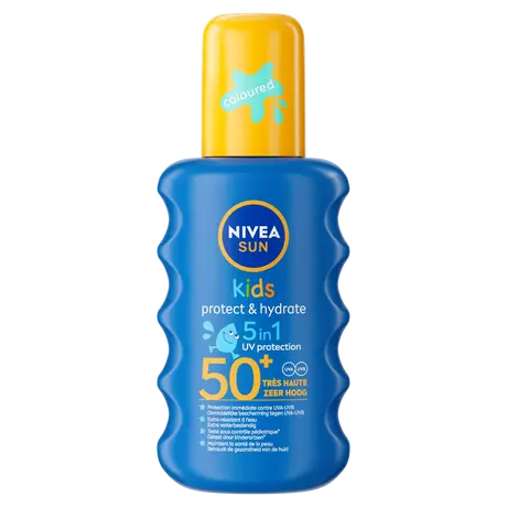 NIVEA SUN Kids Hydraterende Groen Gekleurde Zonnespray SPF50+ 200 ML