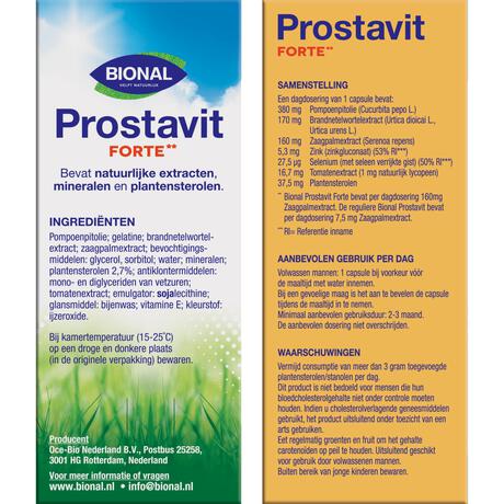 Bional Prostavit Forte Capsules 30 stuks