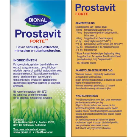 Bional Prostavit Forte Capsules 30 stuks