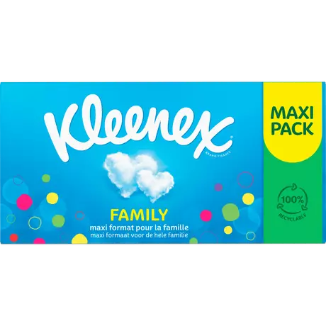 Kleenex Familiy Box Tissues Maxi Pack 128 stuks