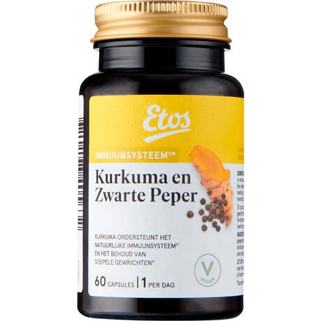 Etos Kurkuma & Zwarte Peper 60 capsules