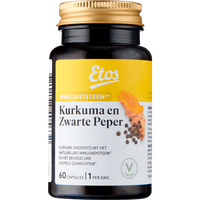 Etos Kurkuma en Zwarte Peper Capsules 60 stuks
