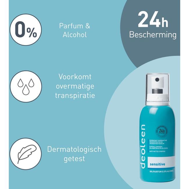 Deoleen Sensitive Anti-Transpirant Deodorant Pompspray 75 ML
