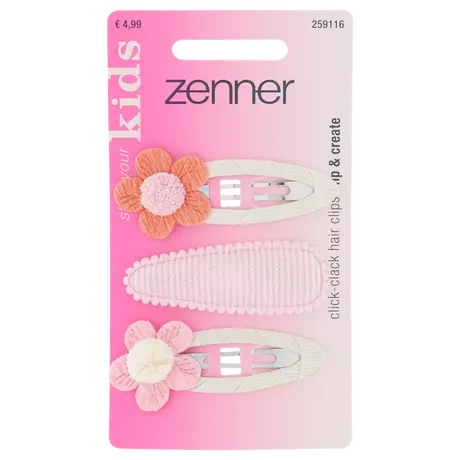 Zenner Klik-klak haarspeld kids 3x
