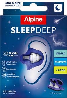 Alpine sleepdeep multisize s/m/l 3 paar