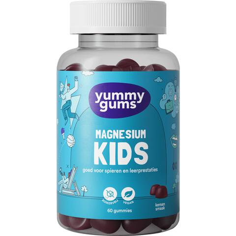 Yummugums Kids Magnesium Suikervrij 60 stuks