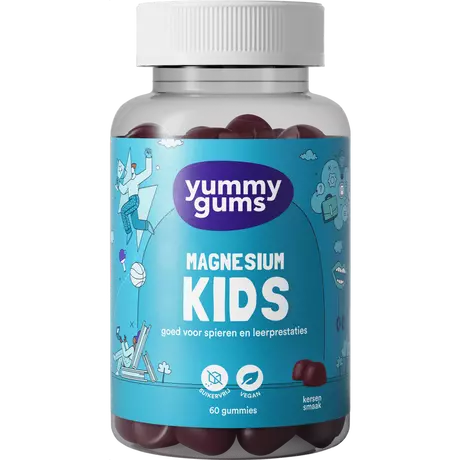 Yummugums Kids Magnesium Suikervrij 60 stuks