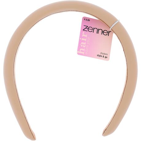 Zenner Diadeem Leatherlook Roze