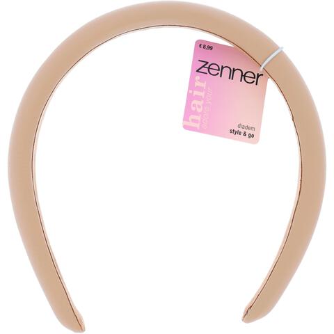 Zenner Diadeem Leatherlook Roze