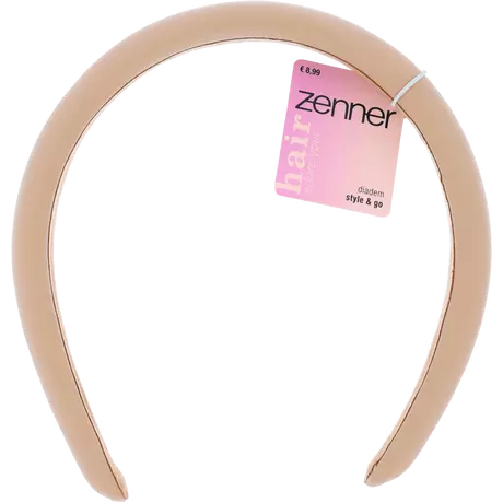 Zenner Diadeem Leatherlook Roze