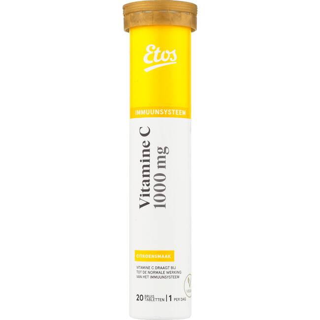 taart annuleren Manuscript Etos Vitamine C 1000 mg Bruistablet Citroen 20 stuks 20 EA | Etos