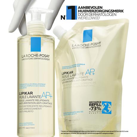 La Roche-Posay Lipikar Reinigingsolie AP+ Navulverpakking 400 ML