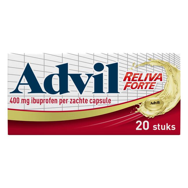 Advil Reliva Forte Liquid-Caps 400 MG Voor Pijn En Koorts 20 Stuks