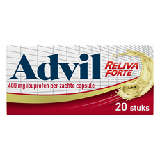 Advil Reliva Forte Liquid-Caps 400 MG Voor Pijn En Koorts 20 Stuks