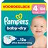 Pampers Baby Dry Voordeelbox Luiers Maat 4 9-14 KG 124 stuks