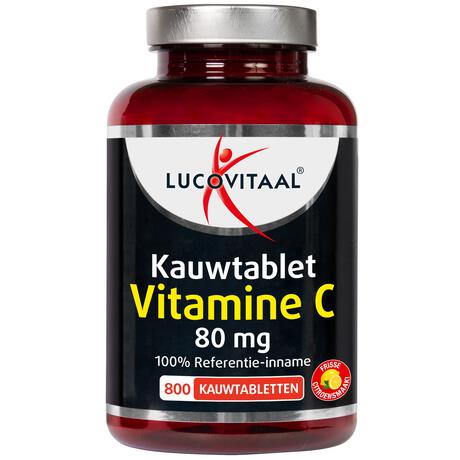 Lucovitaal Vitamine C 80 mg Citroensmaak Kauwtabletten 800 stuks