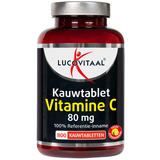 Lucovitaal Vitamine C 80 mg Citroensmaak Kauwtabletten 800 stuks