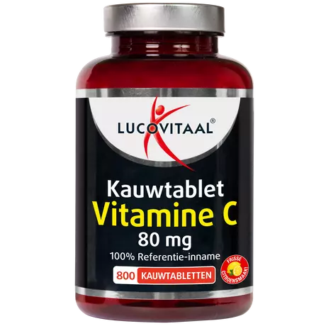 Lucovitaal Vitamine C 80 mg Citroensmaak Kauwtabletten 800 stuks