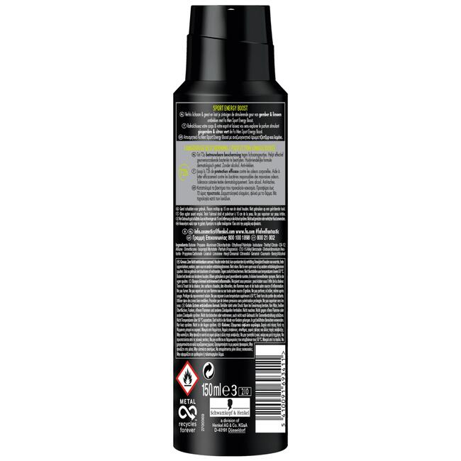 Fa Men Sport Energy Boost Deodorant Spray 150 ML