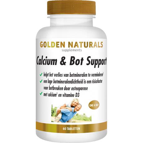 Golden Naturals Calcium & Bot Support Tabletten 60 stuks