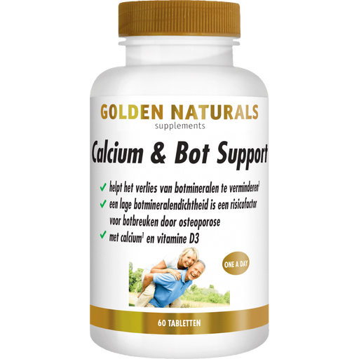 Golden Naturals Calcium & Bot Support Tabletten 60 stuks