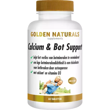 Golden Naturals Calcium & Bot Support Tabletten 60 stuks