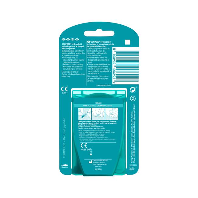 hetzelfde kruipen dak Compeed Likdoorn Pleisters Medium 10 Pleisters 10 EA | Etos