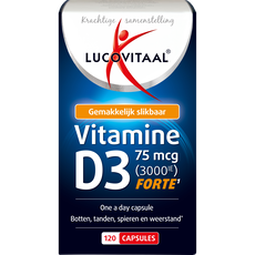 Lucovitaal Vitamine D3 75 MCG (3000IE) Forte Capsules 120 stuks
