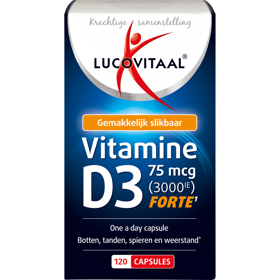 Lucovitaal Vitamine D3 75 MCG (3000IE) Forte Capsules 120 - 120 stuks